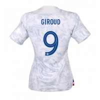 Fotballdrakt Dame Frankrike Olivier Giroud #9 Bortedrakt VM 2022 Kortermet